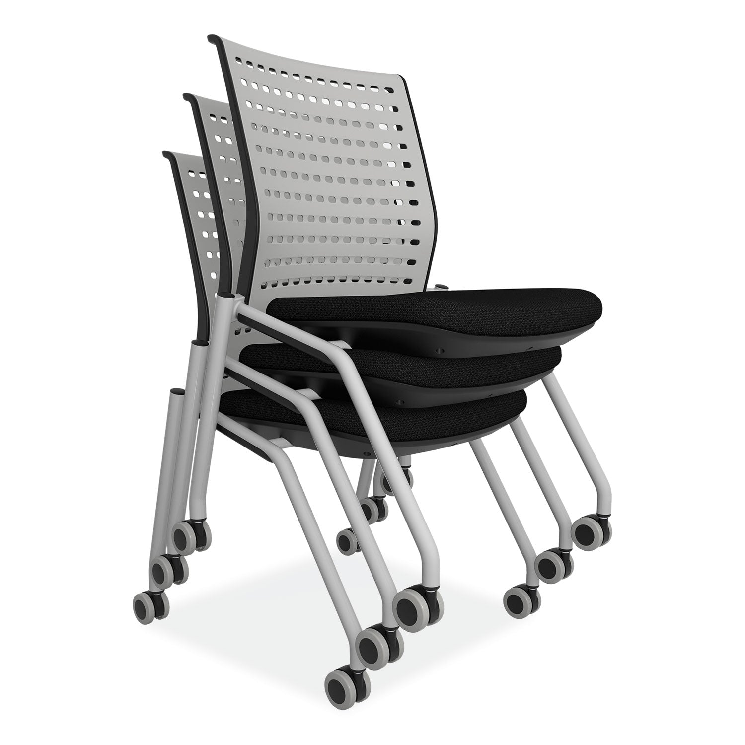 thesis-training-chair-w-static-back-max-250-lb-18-high-black-seat-gray-back-base-2-carton-ships-in-1-3-business-days_safkts2sgblk - 2