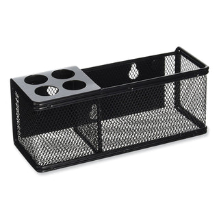 Onyx Mesh Magnetic Marker Basket - 3" Height x 8" Width x 3.3" Depth - Sturdy - Black - Steel, Mesh - 1 Each