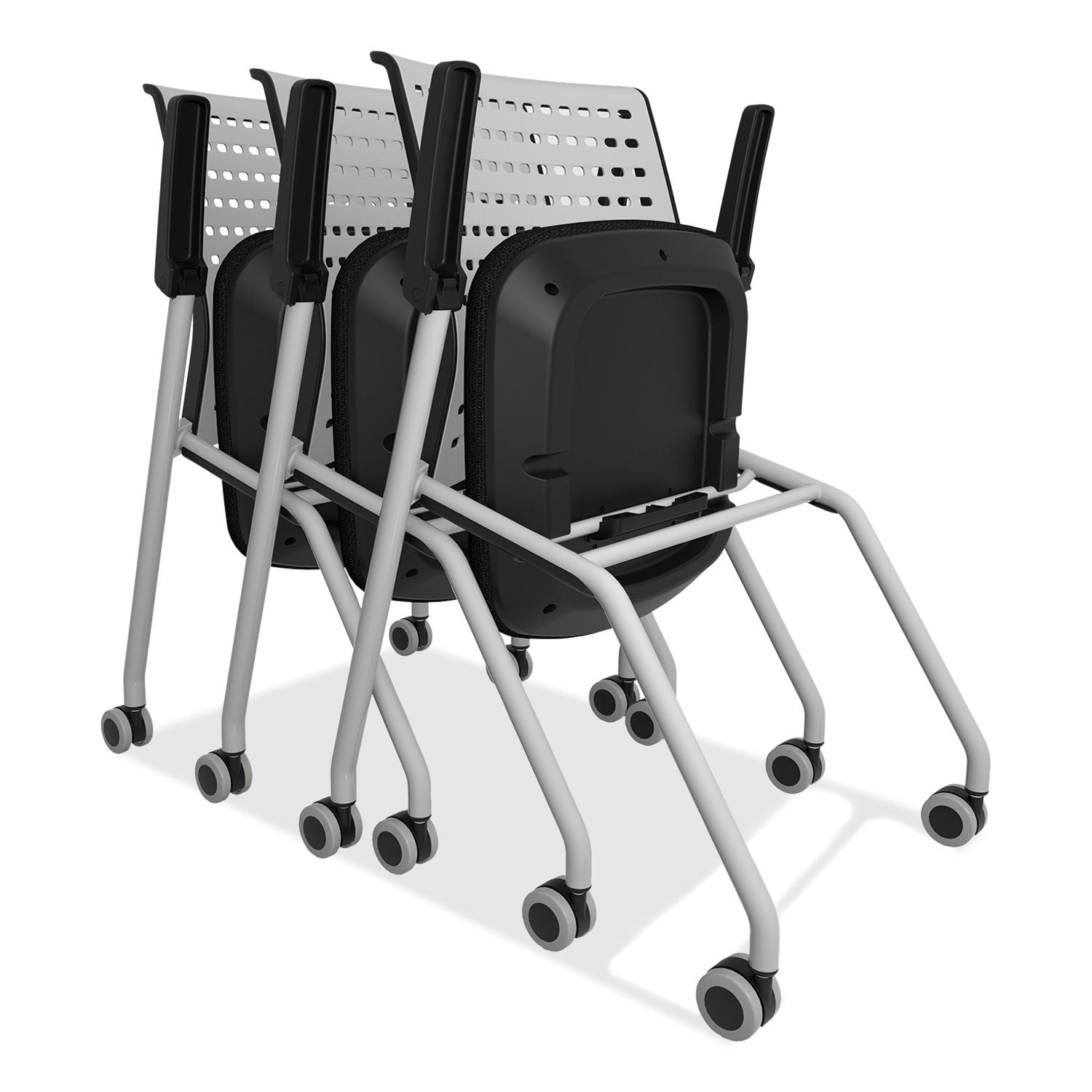 thesis-training-chair-w-static-back-and-arms-max-250-lb-18-high-black-seatgray-back-base2-ctships-in-1-3-business-days_safkts1sgblk - 2