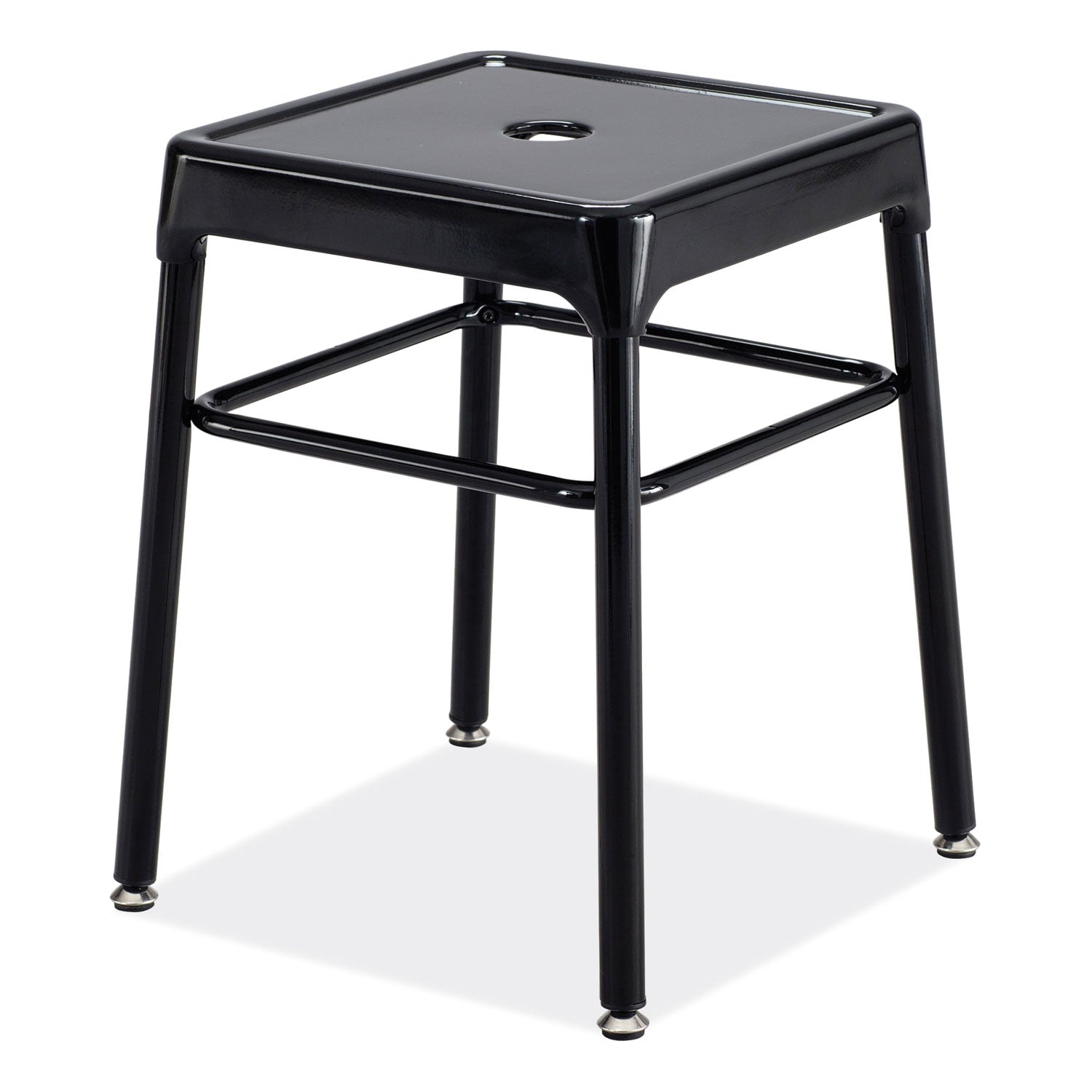 steel-guestbistro-stool-backless-supports-up-to-250-lb-18-seat-height-black-seat-black-base-ships-in-1-3-business-days_saf6604bl - 1