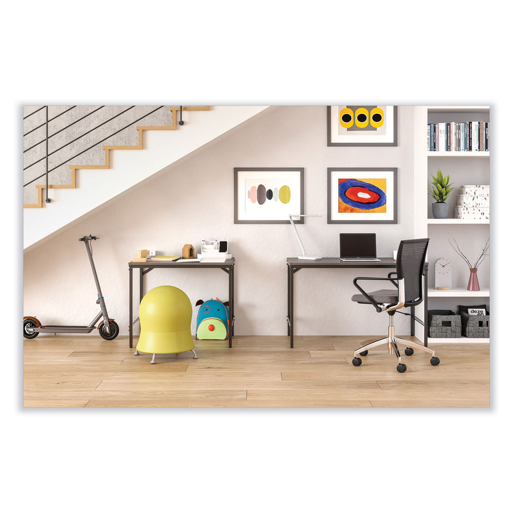 Zenergy Ball Chair, Backless, Supports Up to 250 lb, Green Vinyl Seat, Silver Base, Ships in 1-3 Business Days