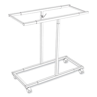 Mobile Vertical File, 12 Hanging Clamps, 39.25w x 16d x 52h, Tan, Ships in 1-3 Business Days
