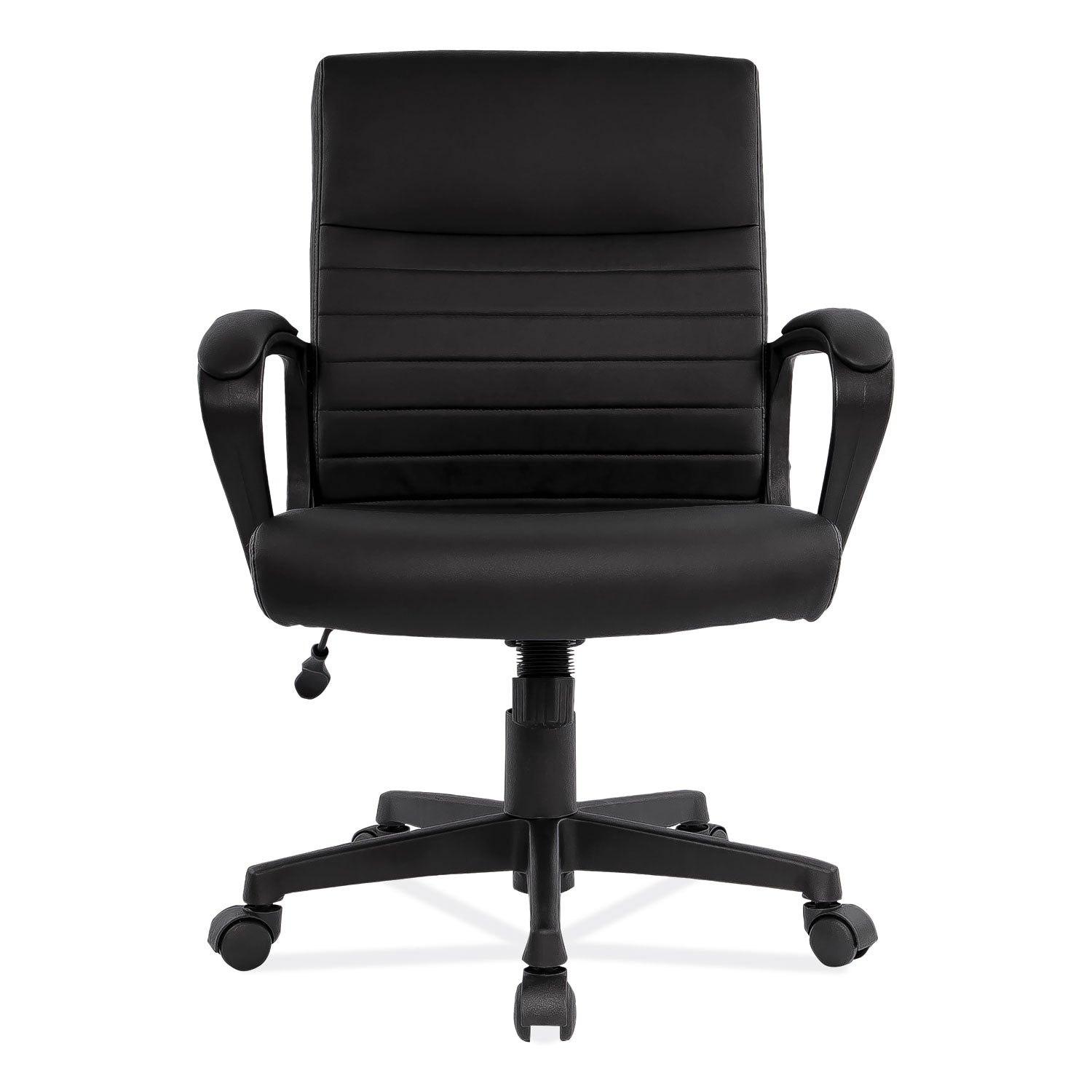Alera Breich Series Manager Chair, Supports Up to 275 lbs, 16.73" to 20.39" Seat Height, Black Seat/Back, Black Base - 5