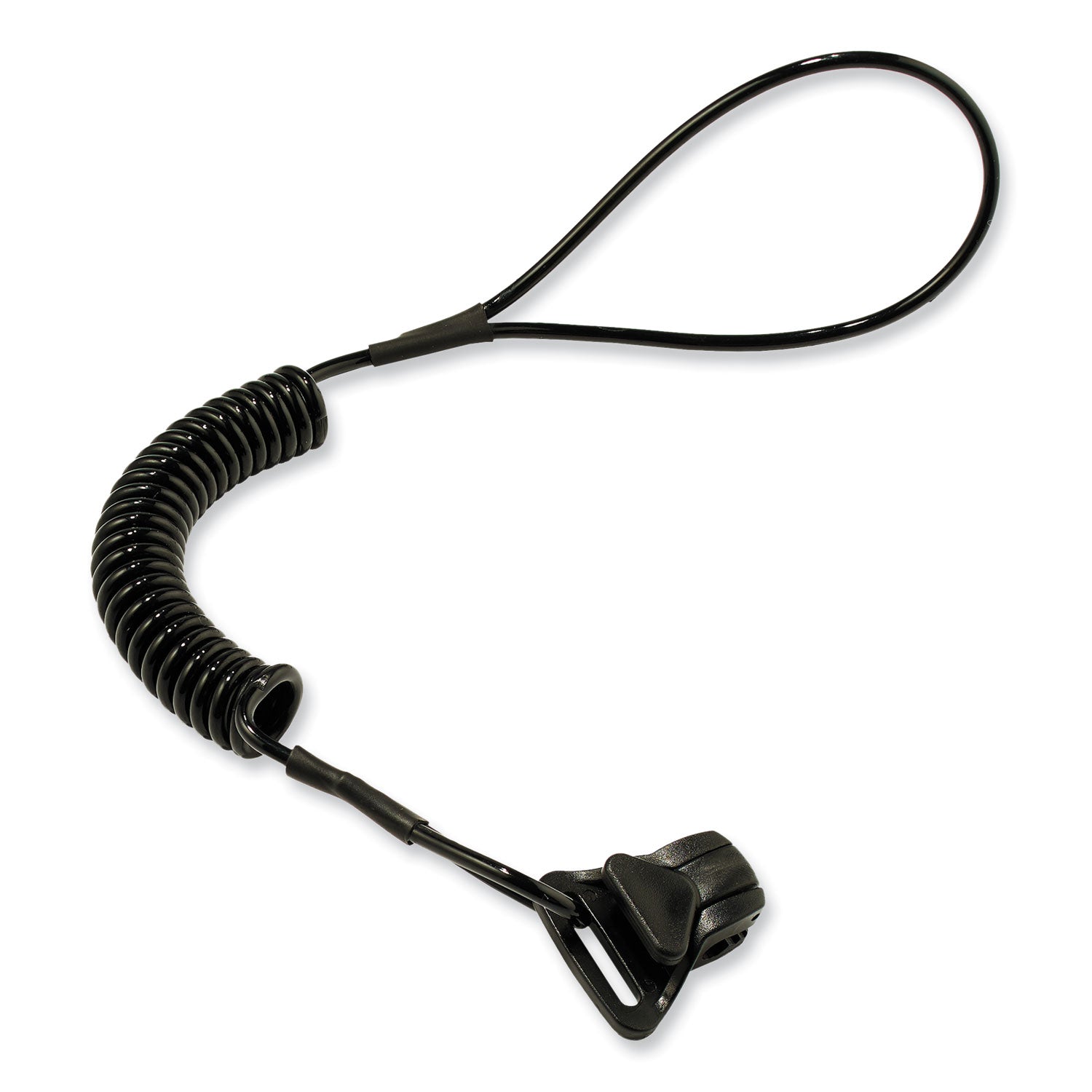 squids-3158-coiled-lanyard-with-clamp-2-lb-max-working-capacity-12-to-48-long-black-ships-in-1-3-business-days_ego19158 - 1