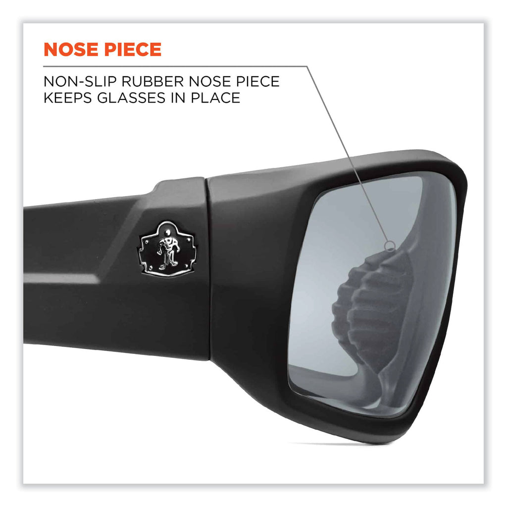 Skullerz Odin Safety Glasses, Black Nylon Impact Frame, AntiFog Indoor/Outdoor Polycarbonate Lens, Ships in 1-3 Business Days