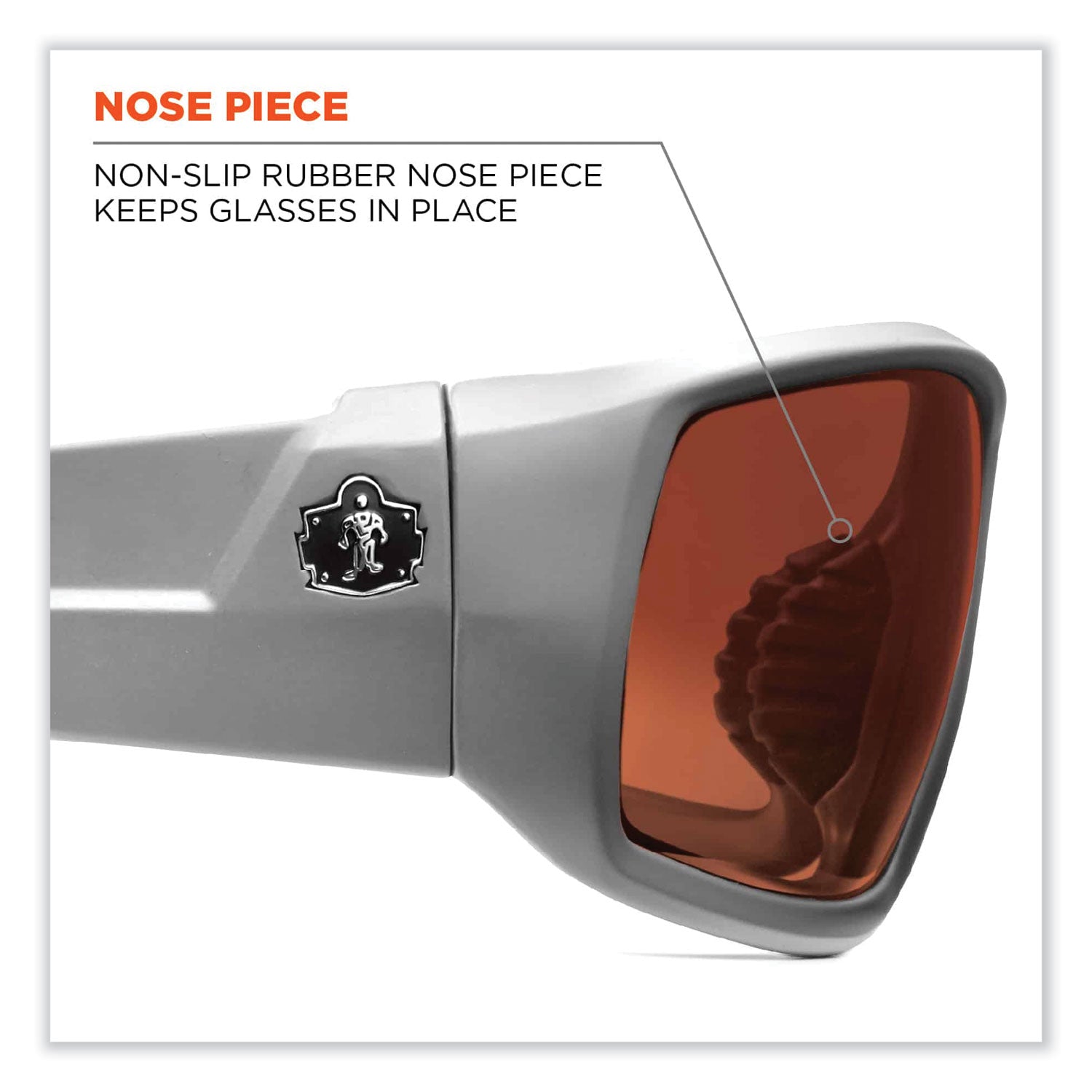 Skullerz Odin Safety Glasses, Matte Gray Nylon Impact Frame, Polarized Polycarbonate Lens, Ships in 1-3 Business Days
