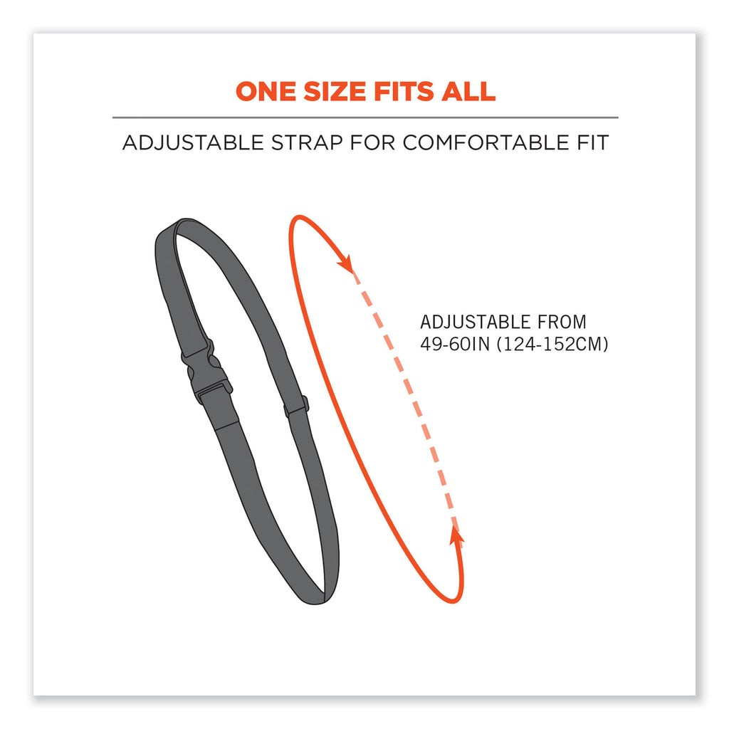 Squids 3137 Padded Barcode Scanner Lanyard Sling, 49" to 60" Long, Black, Ships in 1-3 Business Days