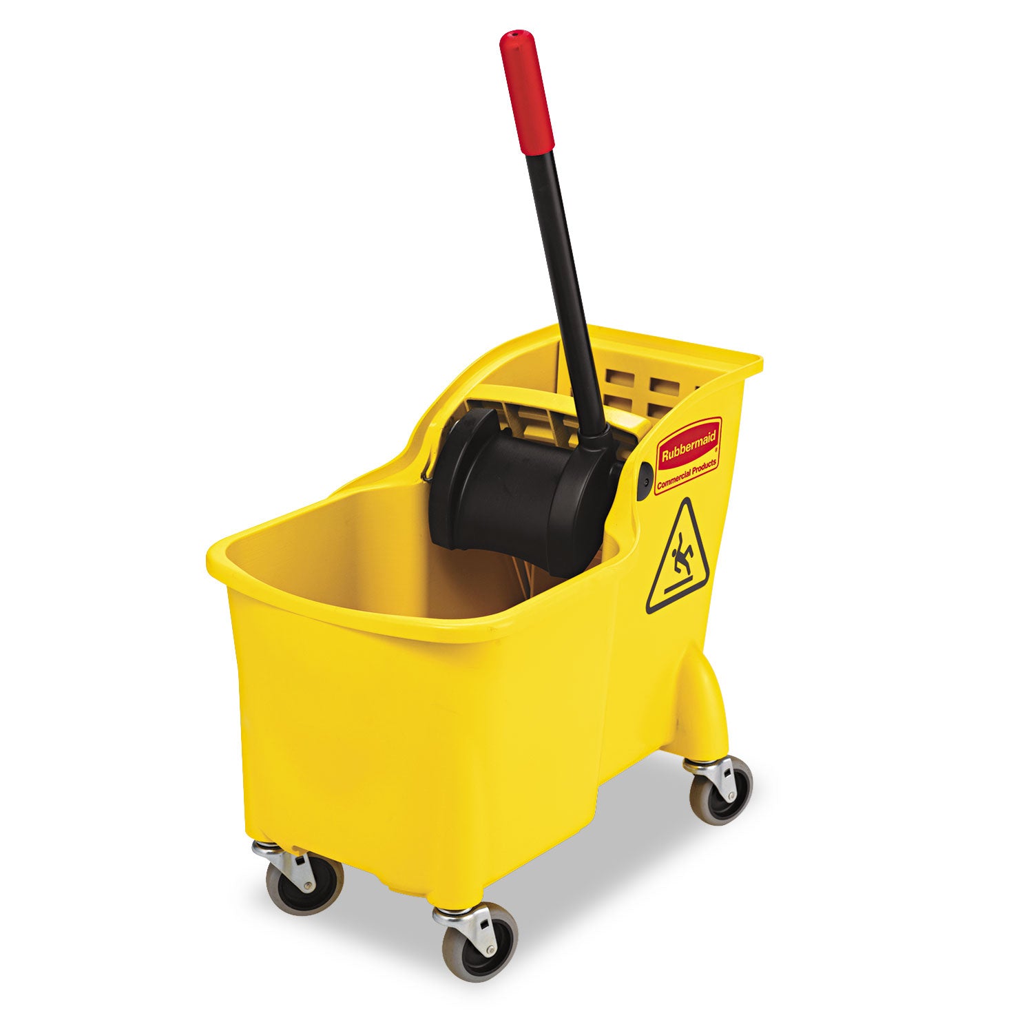 Tandem 31-Quart Bucket/Wringer Combo, Reverse, Yellow - 