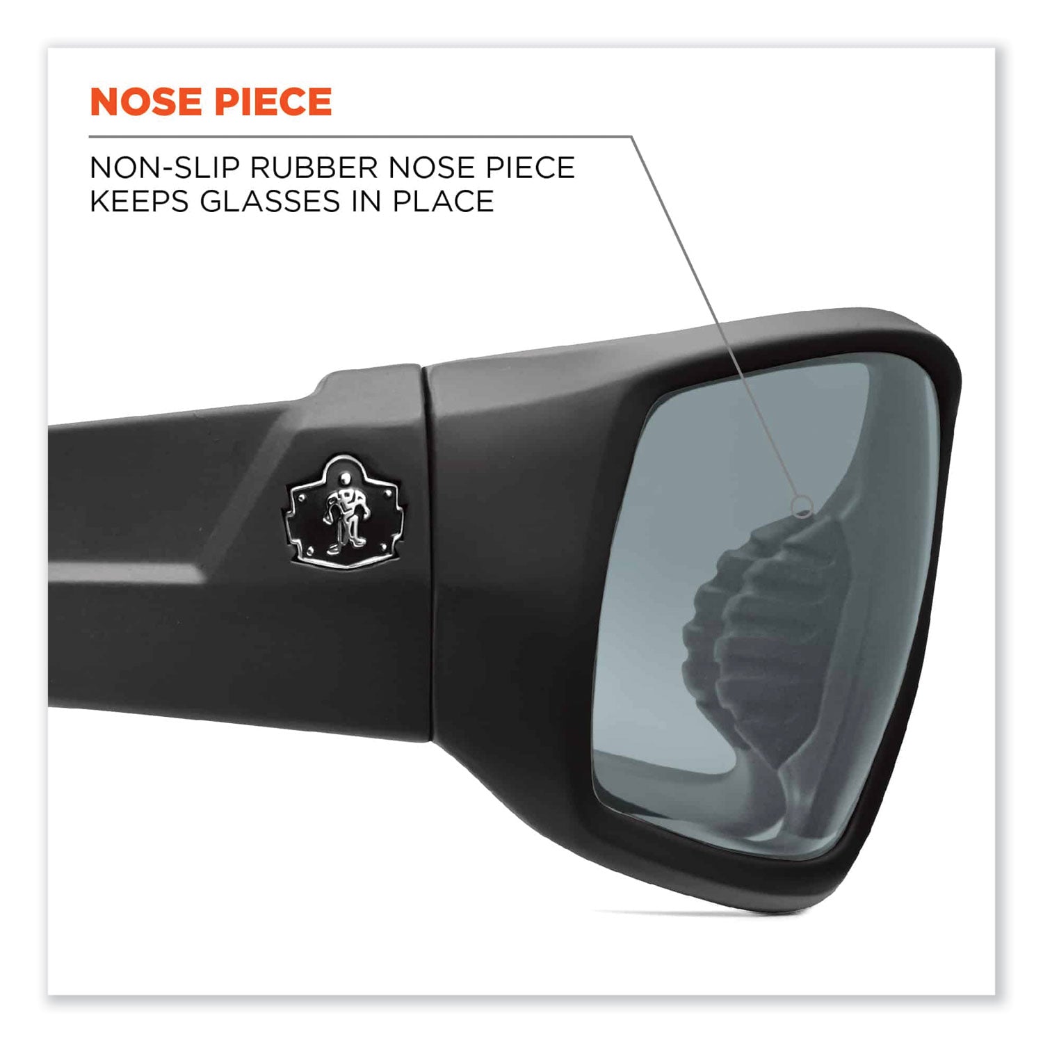 Skullerz Odin Safety Glasses, Black Nylon Impact Frame, Blue Mirror Polycarbonate Lens, Ships in 1-3 Business Days