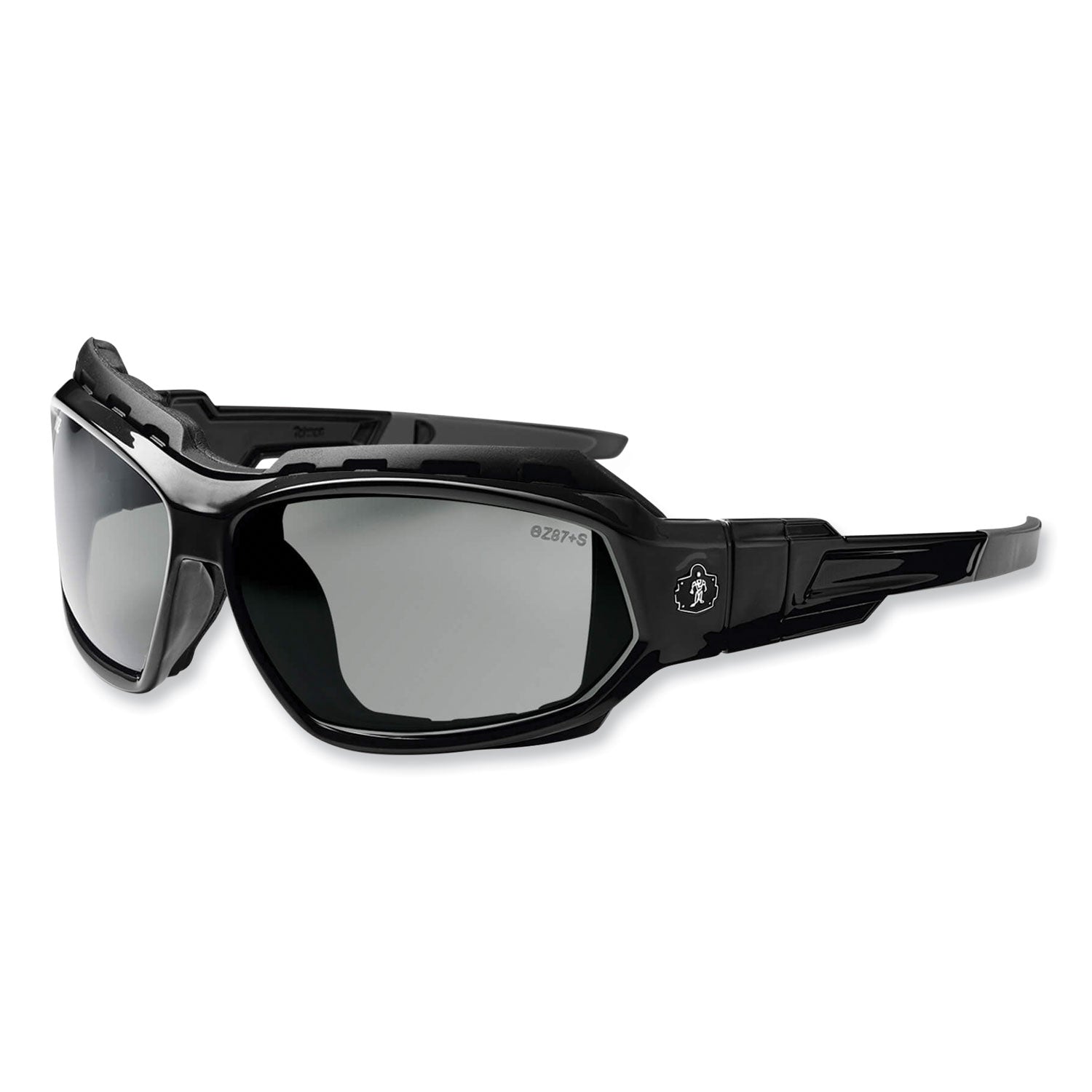 Skullerz Loki Safety Glasses/Goggles, Black Nylon Impact Frame,Polarized Smoke Polycarbonate Lens, Ships in 1-3 Business Days