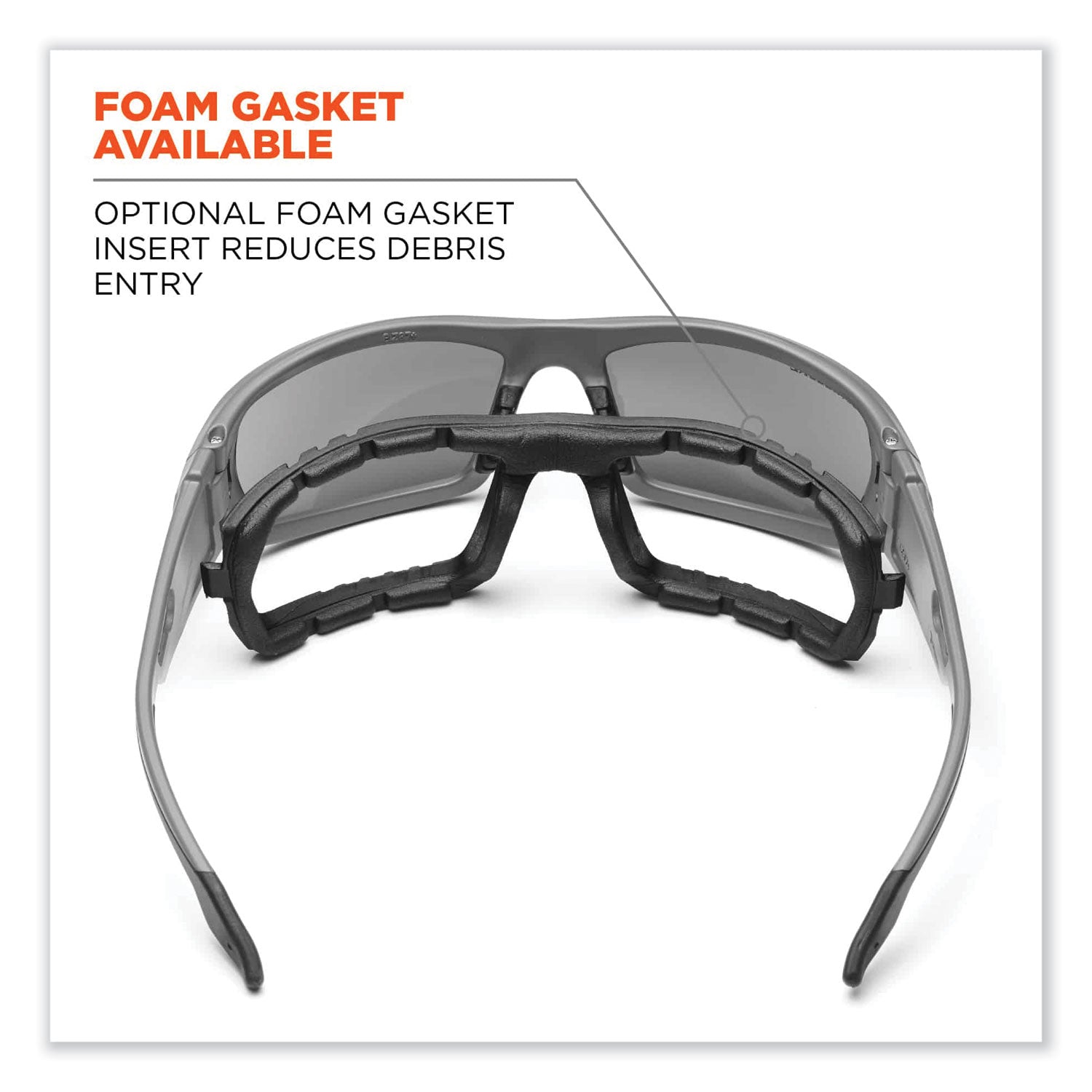 Skullerz Odin Safety Glasses, Black Nylon Impact Frame, Copper Polycarbonate Lens, Ships in 1-3 Business Days