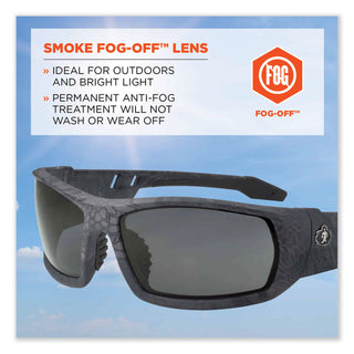 Skullerz Odin Safety Glasses, Kryptek Typhon Nylon Impact Frame, AntiFog Smoke Polycarbonate Lens, Ships in 1-3 Business Days