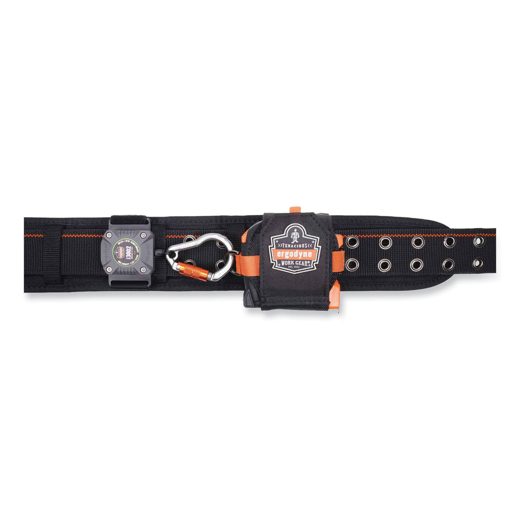 Squids 3002 Retractable Lanyard w/Carabiner+Belt-Loop Anchor, 2 lb Max Work Cap, 6" to 48", Gray, Ships in 1-3 Business Days