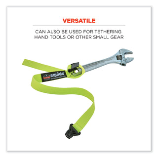 squids-3155-elastic-lanyard-with-clamp-2-lb-max-working-capacity-18-to-48-long-lime-ships-in-1-3-business-days_ego19155 - 3