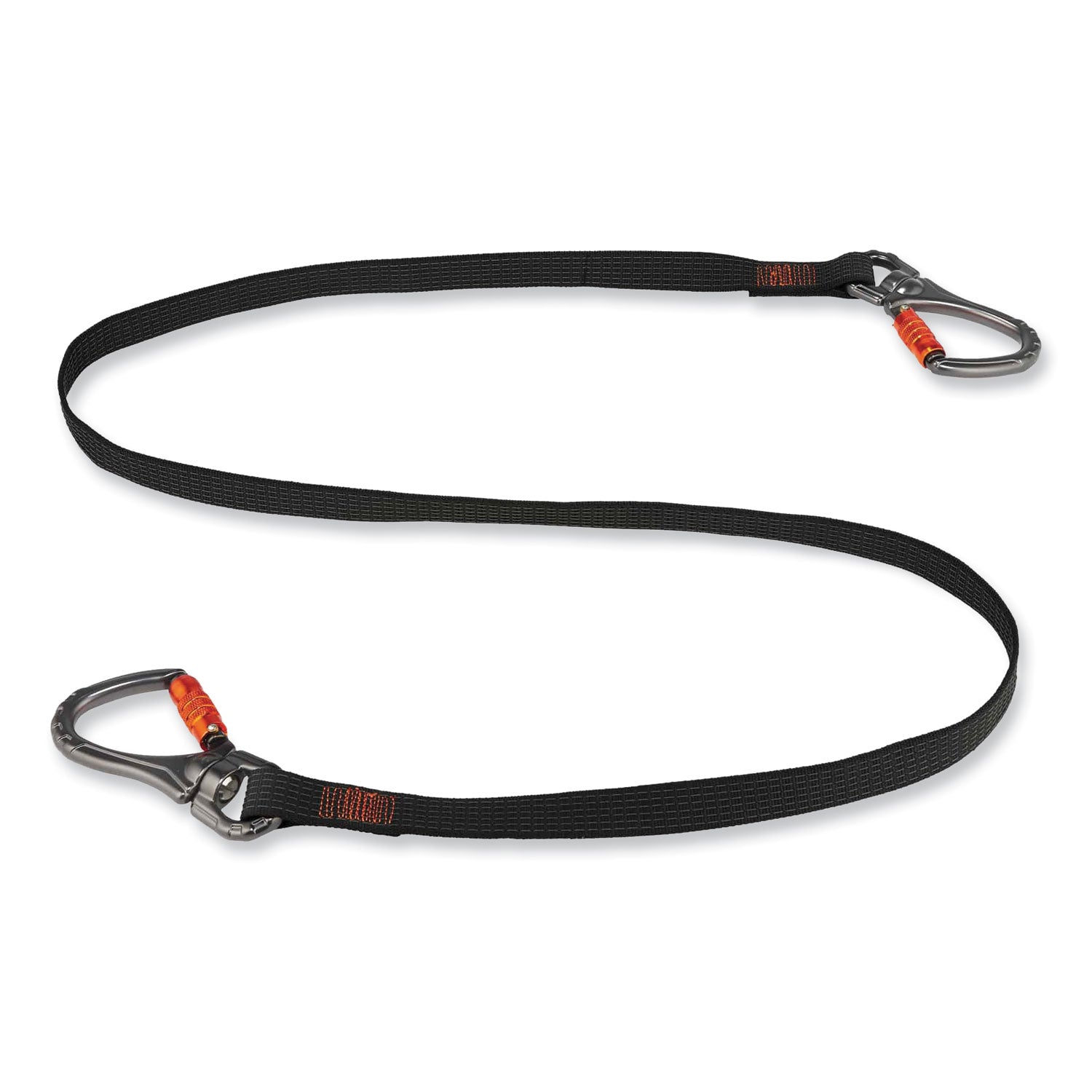 squids-3139-tool-lanyard-w-2-locking-swivel-carabiners-40lb-max-work-capacity-76-black-orange-ships-in-1-3-business-days_ego19139 - 1