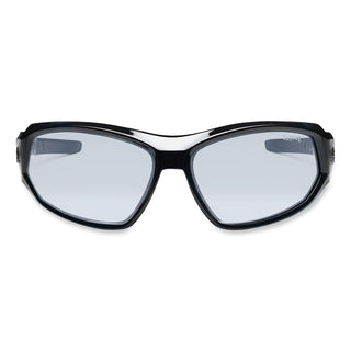 Skullerz Loki Safety Glasses/Goggles, Black Nylon Impact Frame, AntiFog Indr/Outdr Polycarb Lens, Ships in 1-3 Business Days