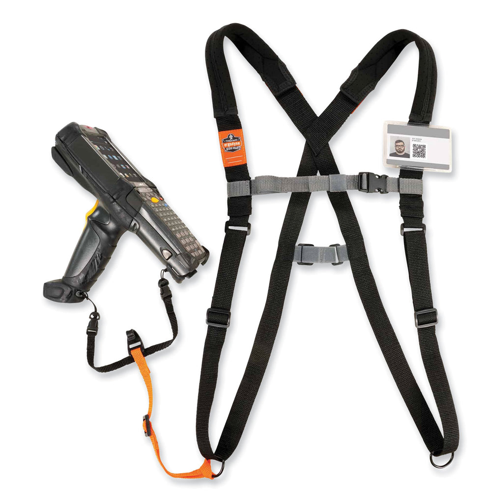 squids-3138-padded-barcode-scanner-lanyard-harness-33-arm-straps185-lanyardblack-orange-grayships-in-1-3-business-days_ego19189 - 3