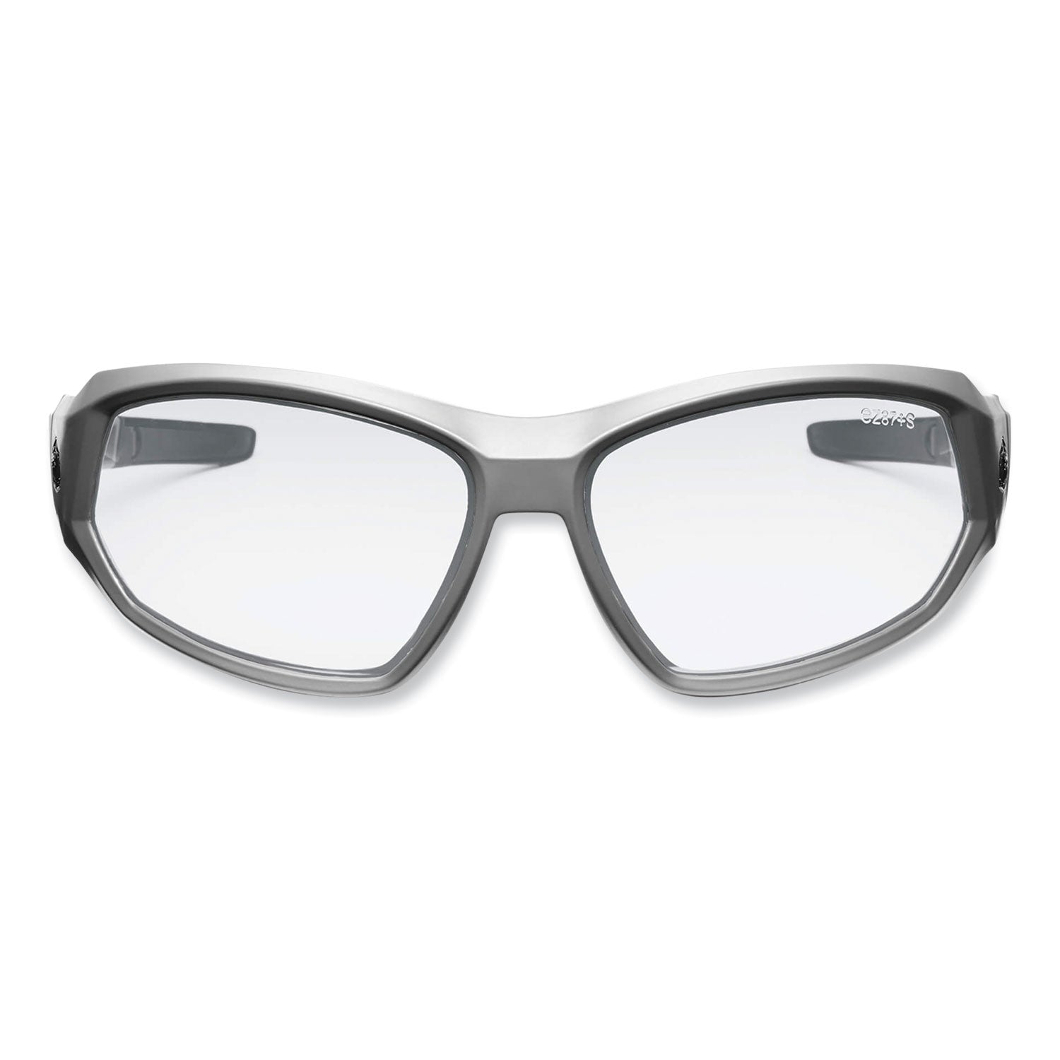 Skullerz Loki Safety Glasses/Goggles, Matte Gray Nylon Impact Frame, Anti-Fog Clear Polycarb Lens, Ships in 1-3 Business Days