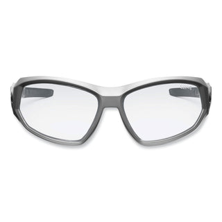 Skullerz Loki Safety Glasses/Goggles, Matte Gray Nylon Impact Frame, Anti-Fog Clear Polycarb Lens, Ships in 1-3 Business Days