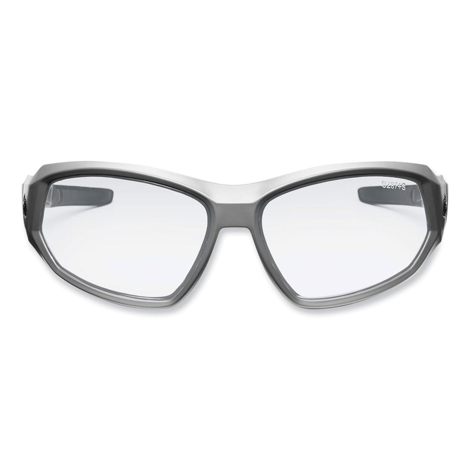 skullerz-loki-safety-glasses-goggles-matte-gray-nylon-impact-frame-anti-fog-clear-polycarb-lens-ships-in-1-3-business-days_ego56103 - 1