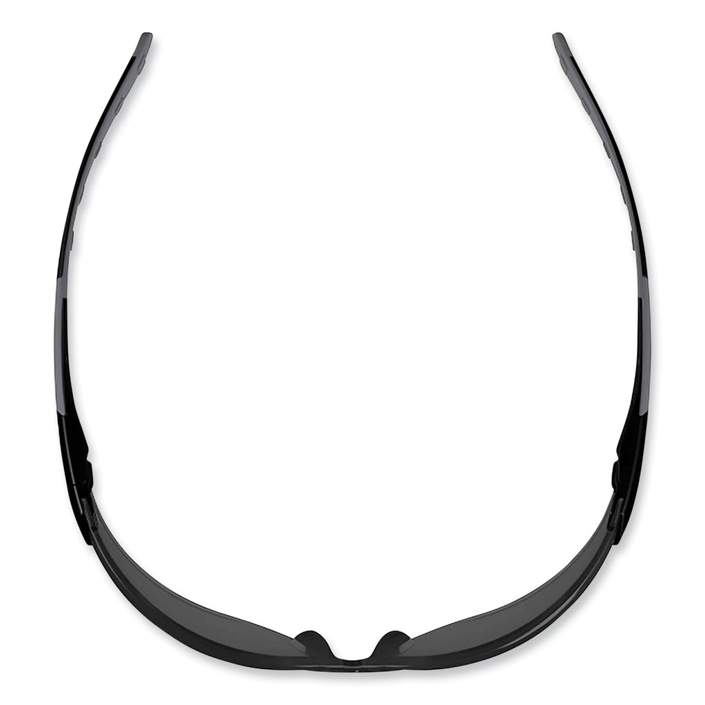 Skullerz Saga Frameless Safety Glasses, Black Nylon Impact Frame, Anti-Fog Smoke Polycarb Lens, Ships in 1-3 Business Days