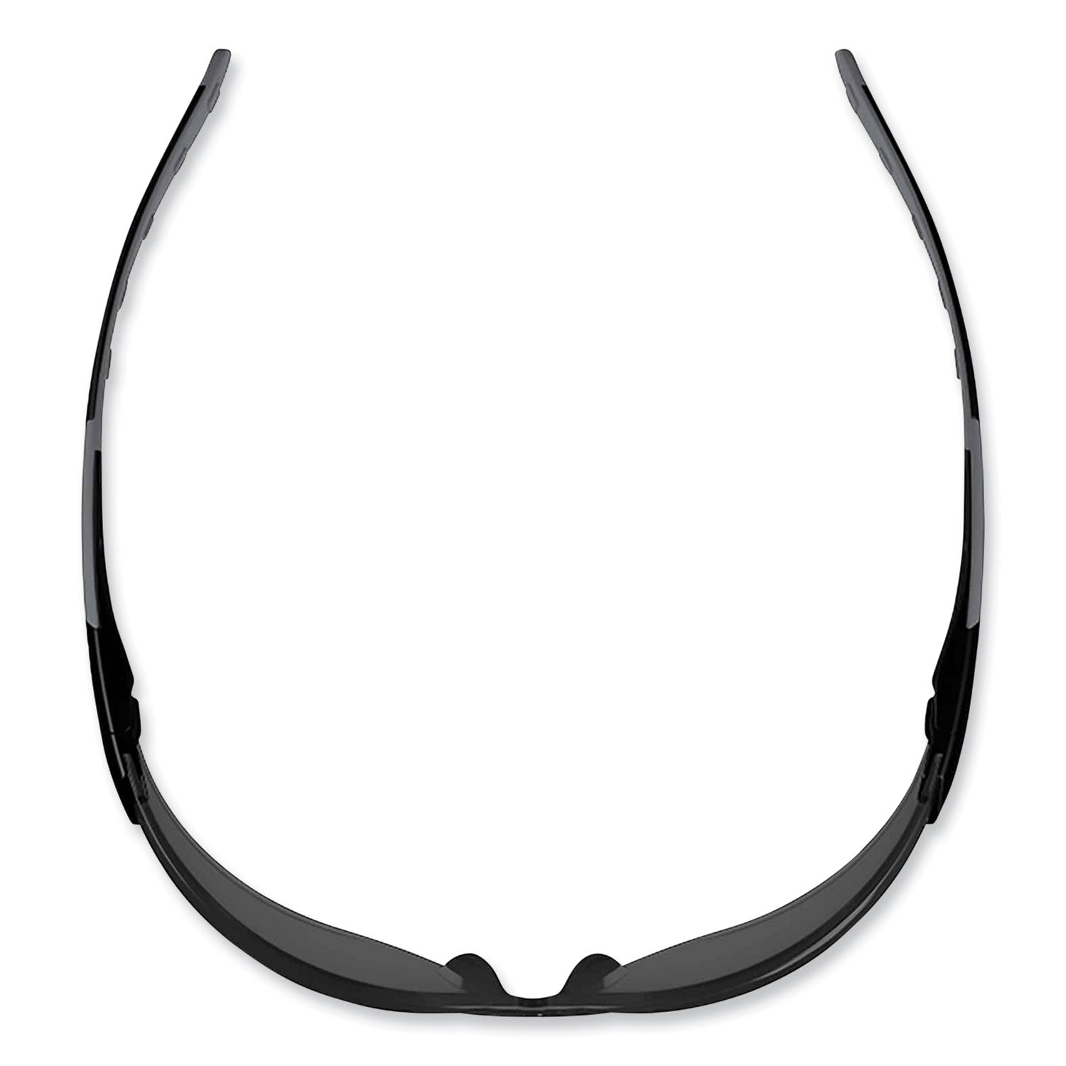 Skullerz Saga Frameless Safety Glasses, Black Nylon Impact Frame, Anti-Fog Smoke Polycarb Lens, Ships in 1-3 Business Days