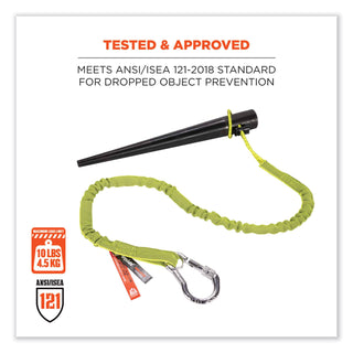 squids-3100-lanyard-w-aluminum-carabiner-+-cinch-loop-10-lb-max-work-capacity-35-to-45-lime-ships-in-1-3-business-days_ego19003 - 5