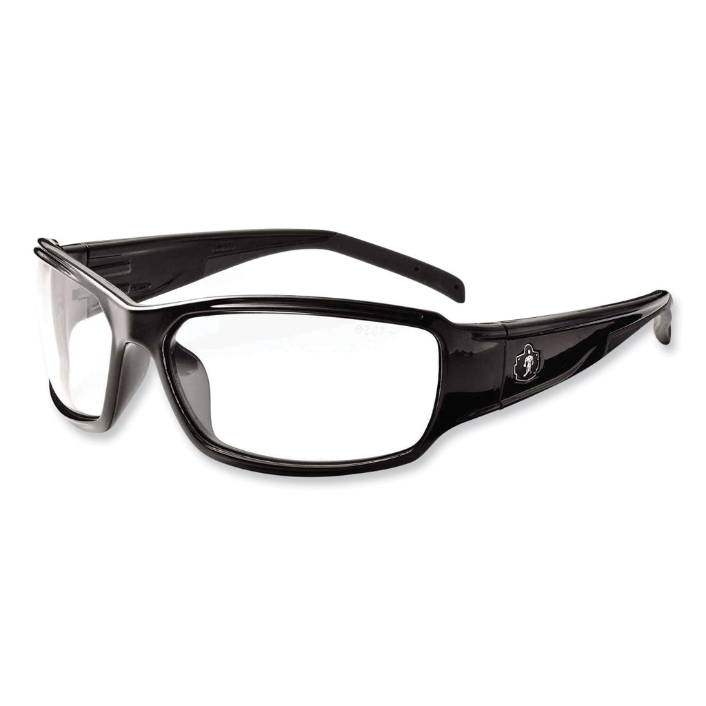 Skullerz Thor Safety Glasses, Black Nylon Impact Frame, Anti-Fog Clear Polycarbonate Lens, Ships in 1-3 Business Days