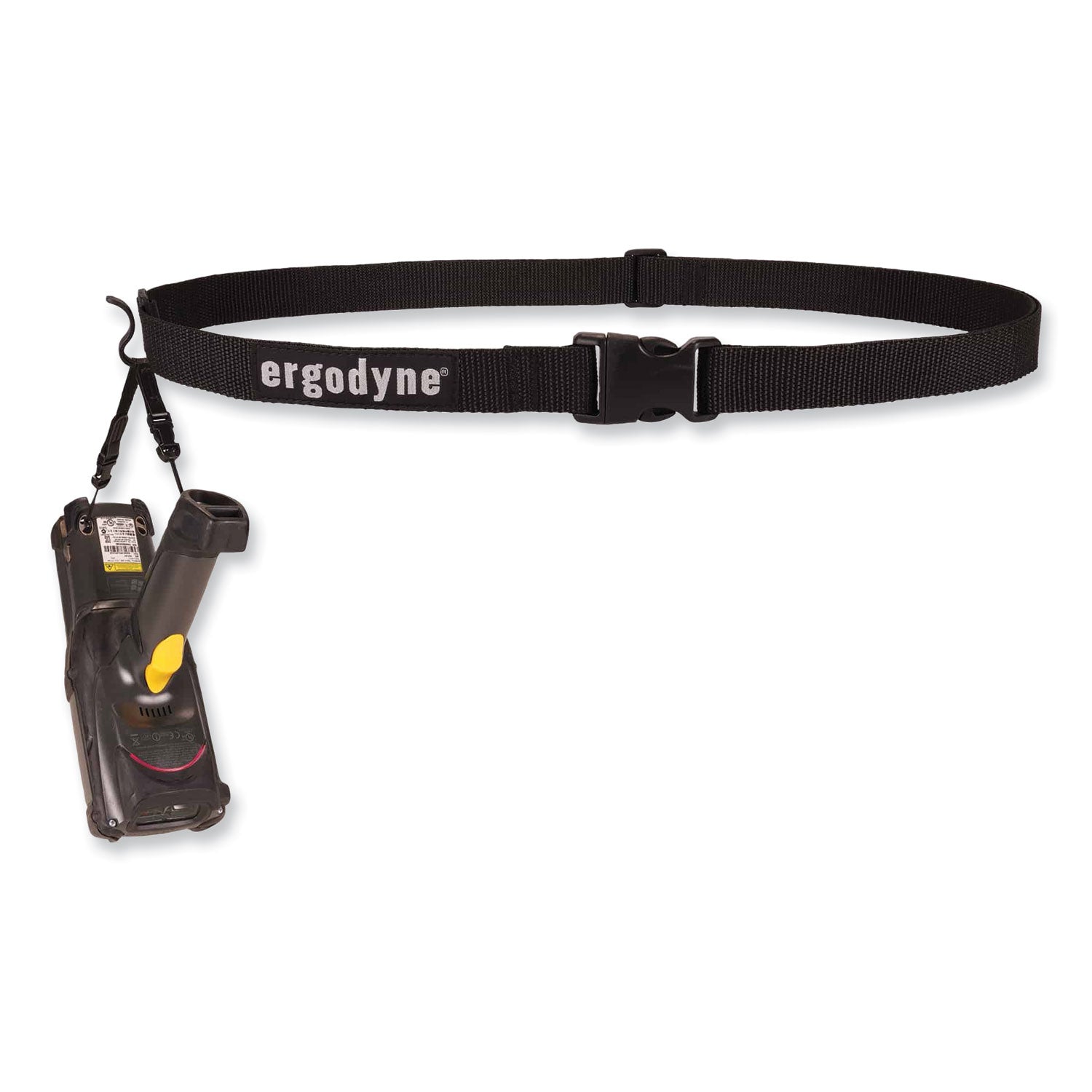Squids 3135 Barcode Scanner Belt with Hook + Adaptor Strap, Small: 29" to 53" Long, Black, Ships in 1-3 Business Days