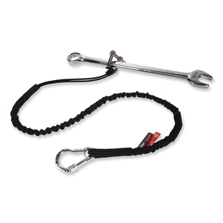 Squids 3100 Lanyard w/Aluminum Carabiner + Cinch-Loop, 10 lb Max Work Capacity, 42" to 54", Black, Ships in 1-3 Business Days