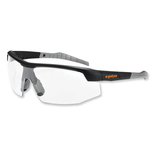 Skullerz Skoll Safety Glasses, Matte Black Nylon Impact Frame, Anti-Fog Clear Polycarbonate Lens, Ships in 1-3 Business Days