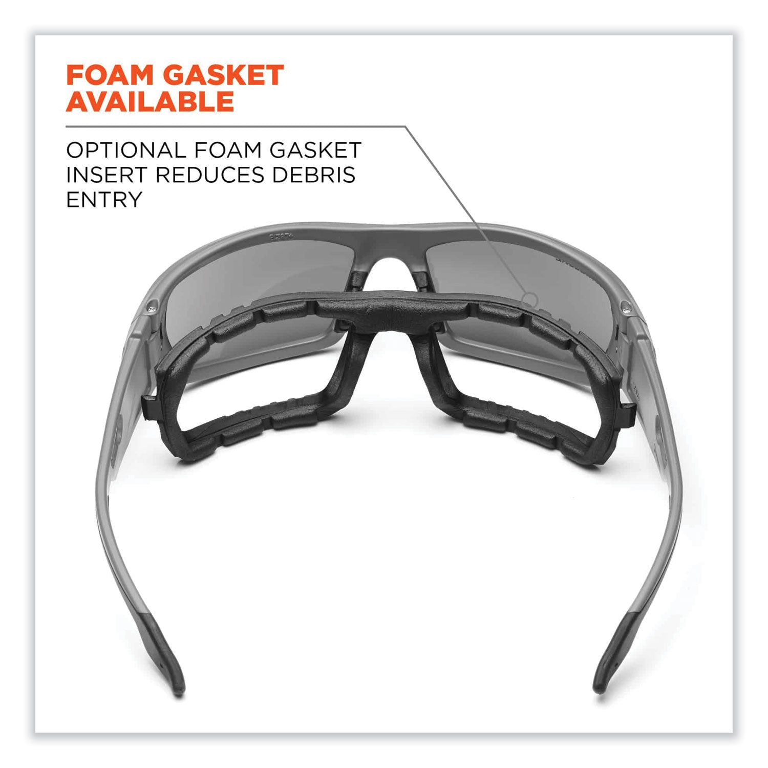 Skullerz Odin Safety Glasses, Black Nylon Impact Frame, Blue Mirror Polycarbonate Lens, Ships in 1-3 Business Days