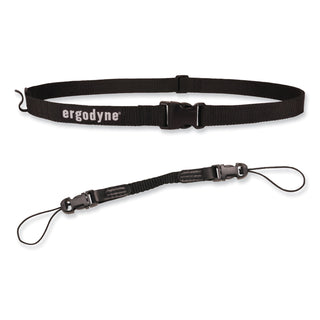 Squids 3135 Barcode Scanner Belt with Hook + Adaptor Strap, Small: 29" to 53" Long, Black, Ships in 1-3 Business Days