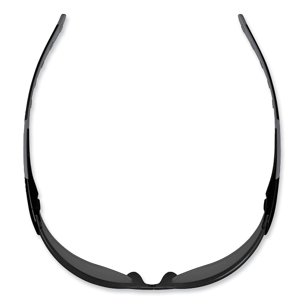 Skullerz Saga Frameless Safety Glasses, Matte Black Nylon Impact Frame, Smoke Polycarbonate Lens, Ships in 1-3 Business Days