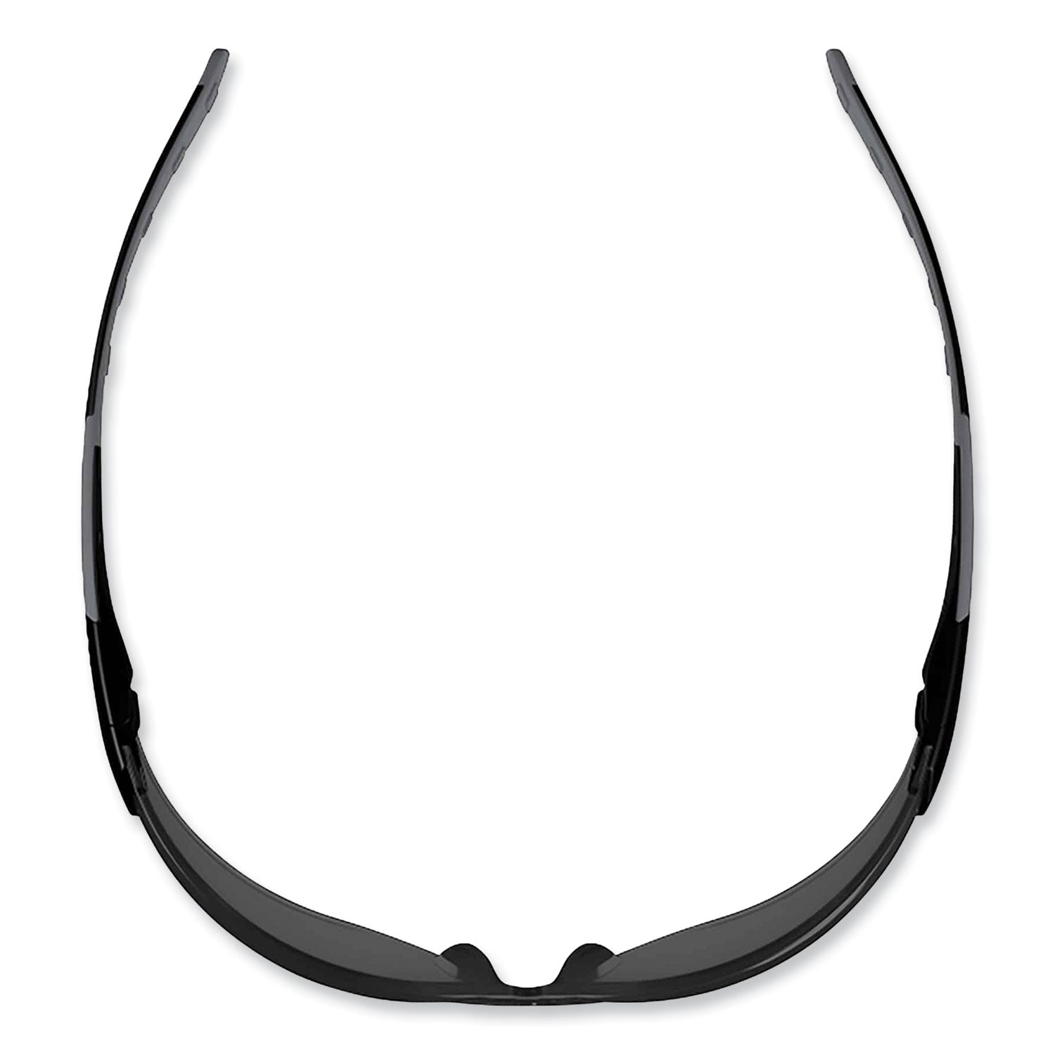 Skullerz Saga Frameless Safety Glasses, Matte Black Nylon Impact Frame, Smoke Polycarbonate Lens, Ships in 1-3 Business Days