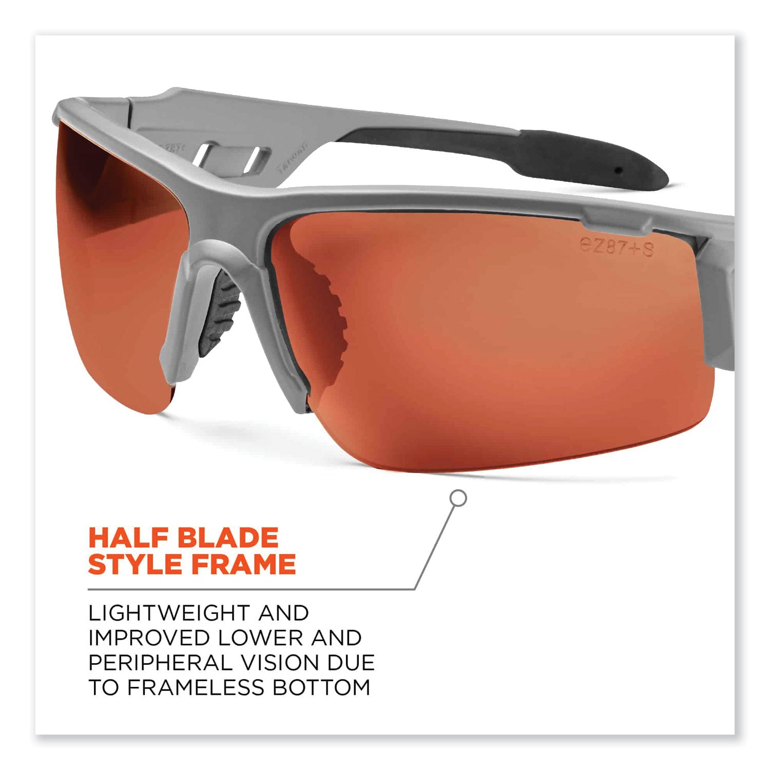 Skullerz Dagr Safety Glasses, Kryptek Highlander Nylon Impact Frame, Polrizd Copper Polycarb Lens, Ships in 1-3 Business Days