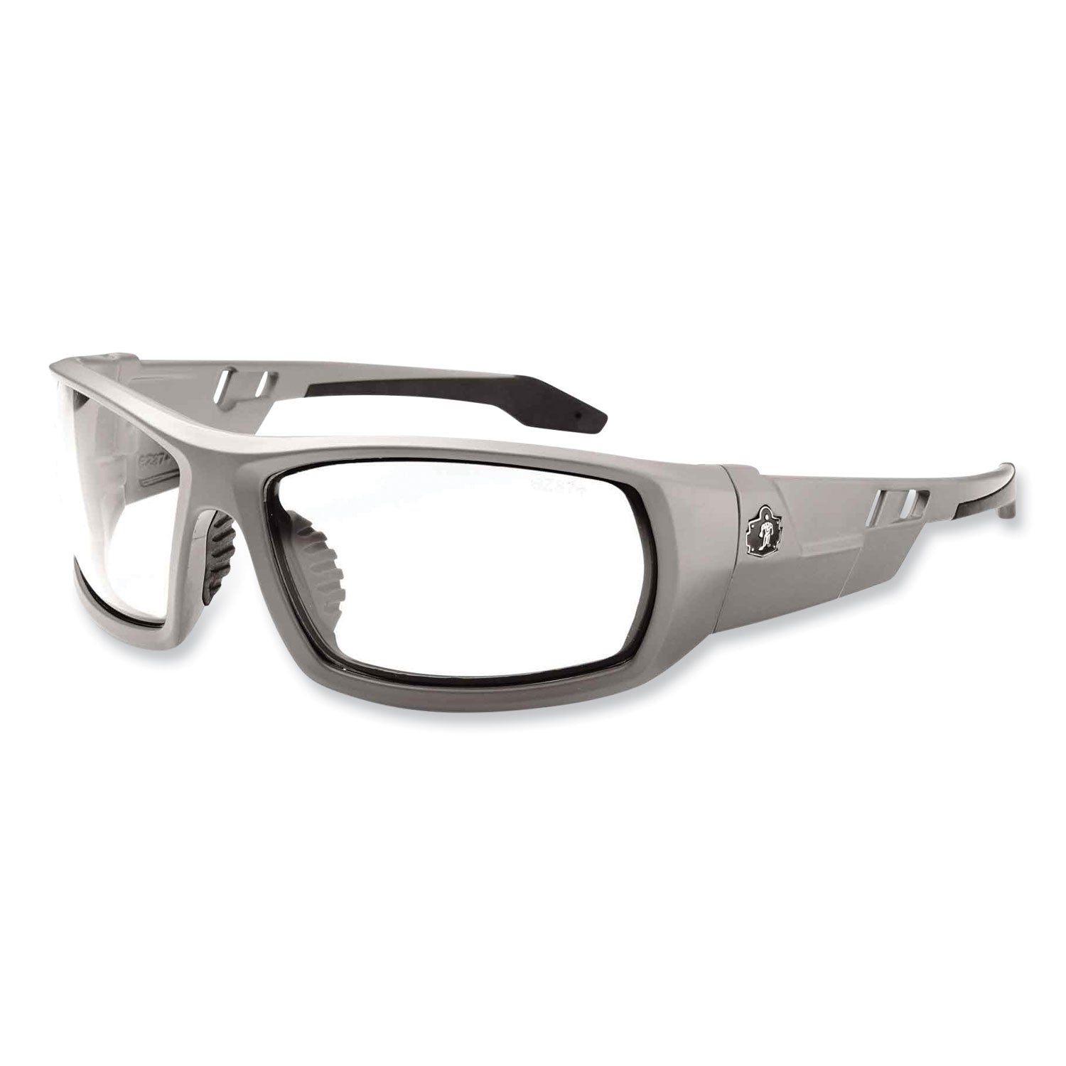 skullerz-odin-safety-glasses-matte-gray-nylon-impact-frame-clear-polycarbonate-lens-ships-in-1-3-business-days_ego50100 - 1