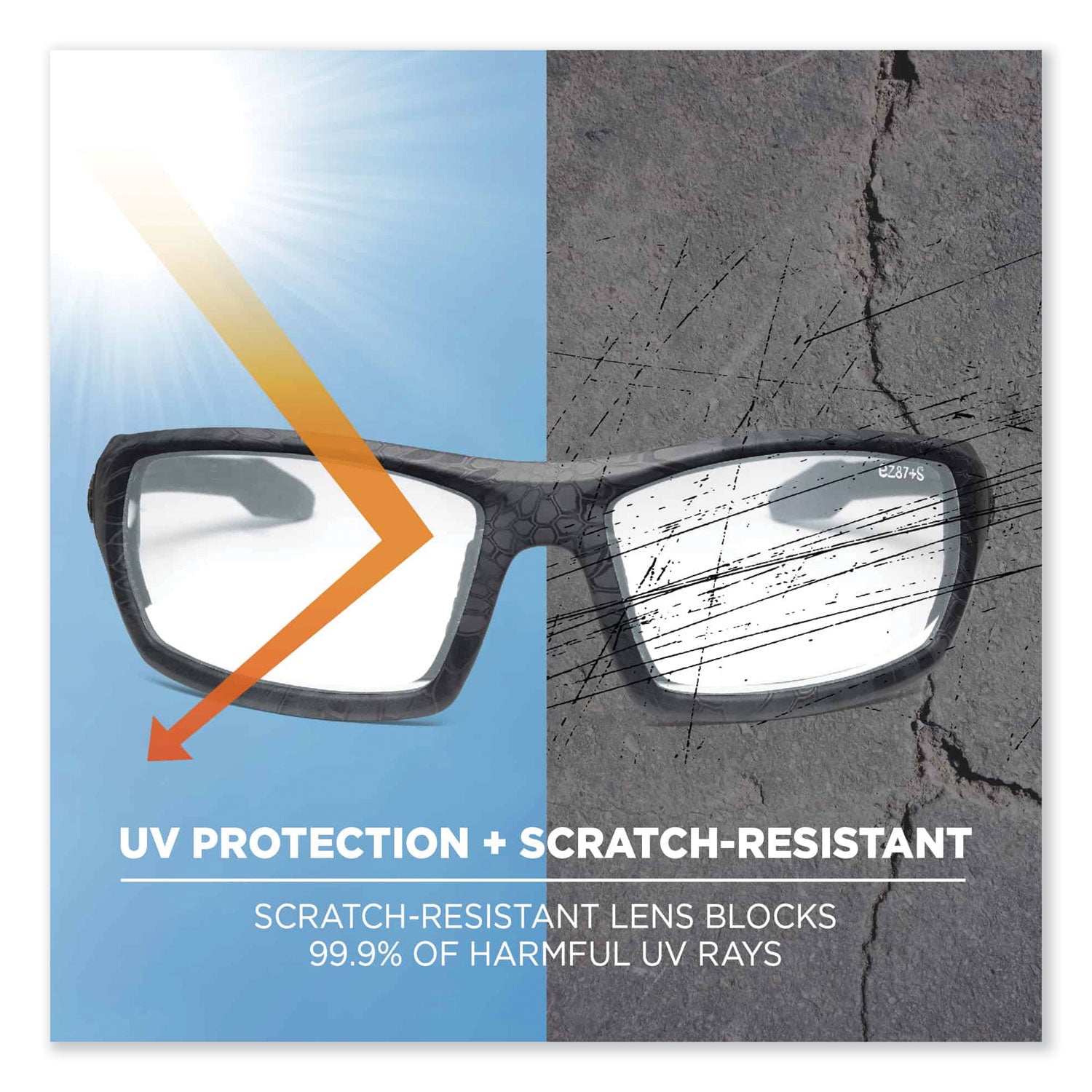 Skullerz Odin Safety Glasses, Kryptek Highlander Nylon Impact Frame, Clear Polycarbonate Lens, Ships in 1-3 Business Days