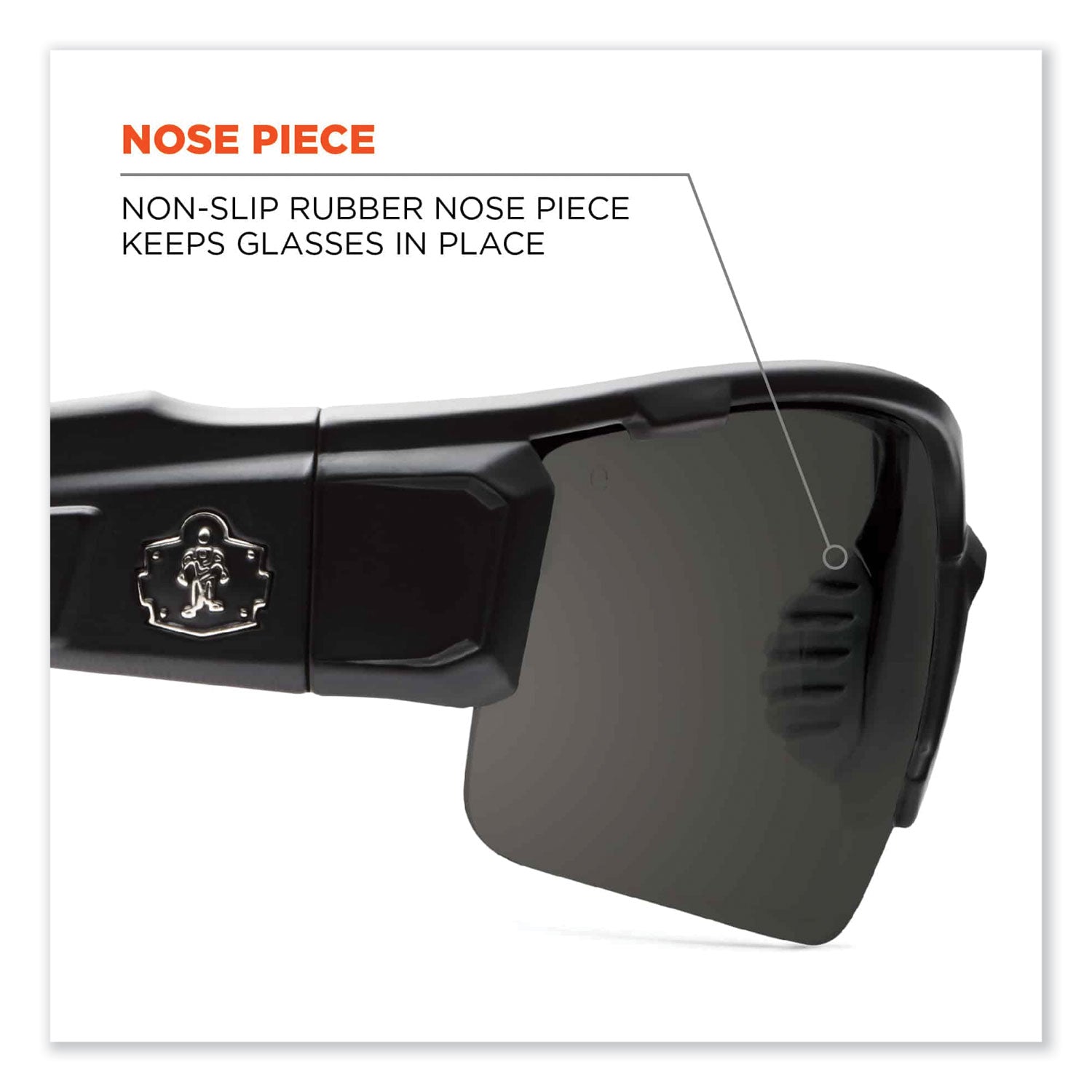 Skullerz Dagr Safety Glasses, Black Nylon Impact Frame, Blue Mirror Polycarbonate Lens, Ships in 1-3 Business Days