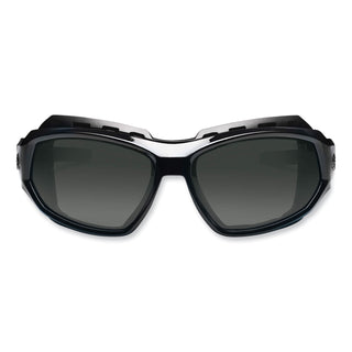 Skullerz Loki Safety Glasses/Goggles, Black Nylon Impact Frame,Polarized Smoke Polycarbonate Lens, Ships in 1-3 Business Days
