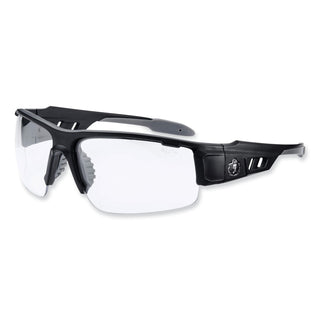 Skullerz Dagr Safety Glasses, Matte Black Nylon Impact Frame, Clear Polycarbonate Lens, Ships in 1-3 Business Days