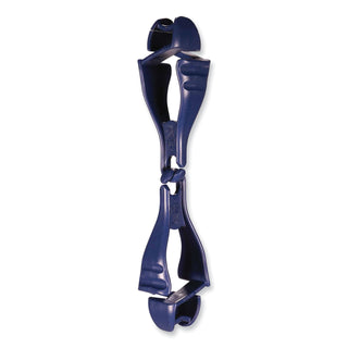 Squids 3400MD Metal Detectable Dual Clip Glove Clip Holder, 1x1x6.5, Acetal Copolymer, Deep Blue, Ships in 1-3 Business Days