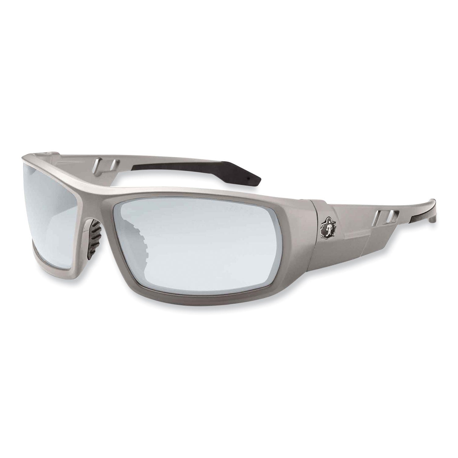 Skullerz Odin Safety Glasses, Matte Gray Nylon Impact Frame, Indoor/Outdoor Polycarbonate Lens, Ships in 1-3 Business Days
