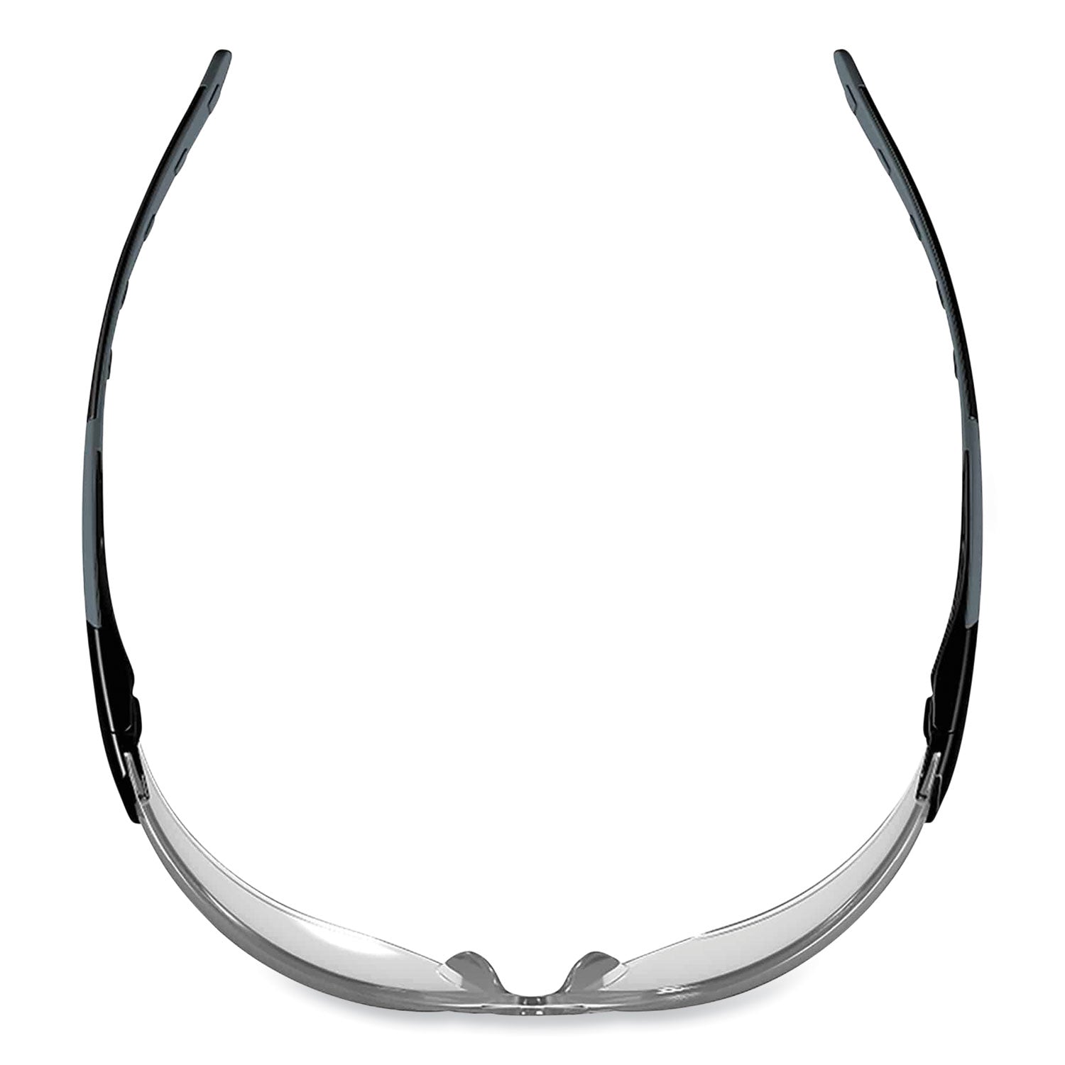 Skullerz Saga Frameless Safety Glasses, Black Nylon Impact Frame, Indoor/Outdoor Polycarb Lens, Ships in 1-3 Business Days