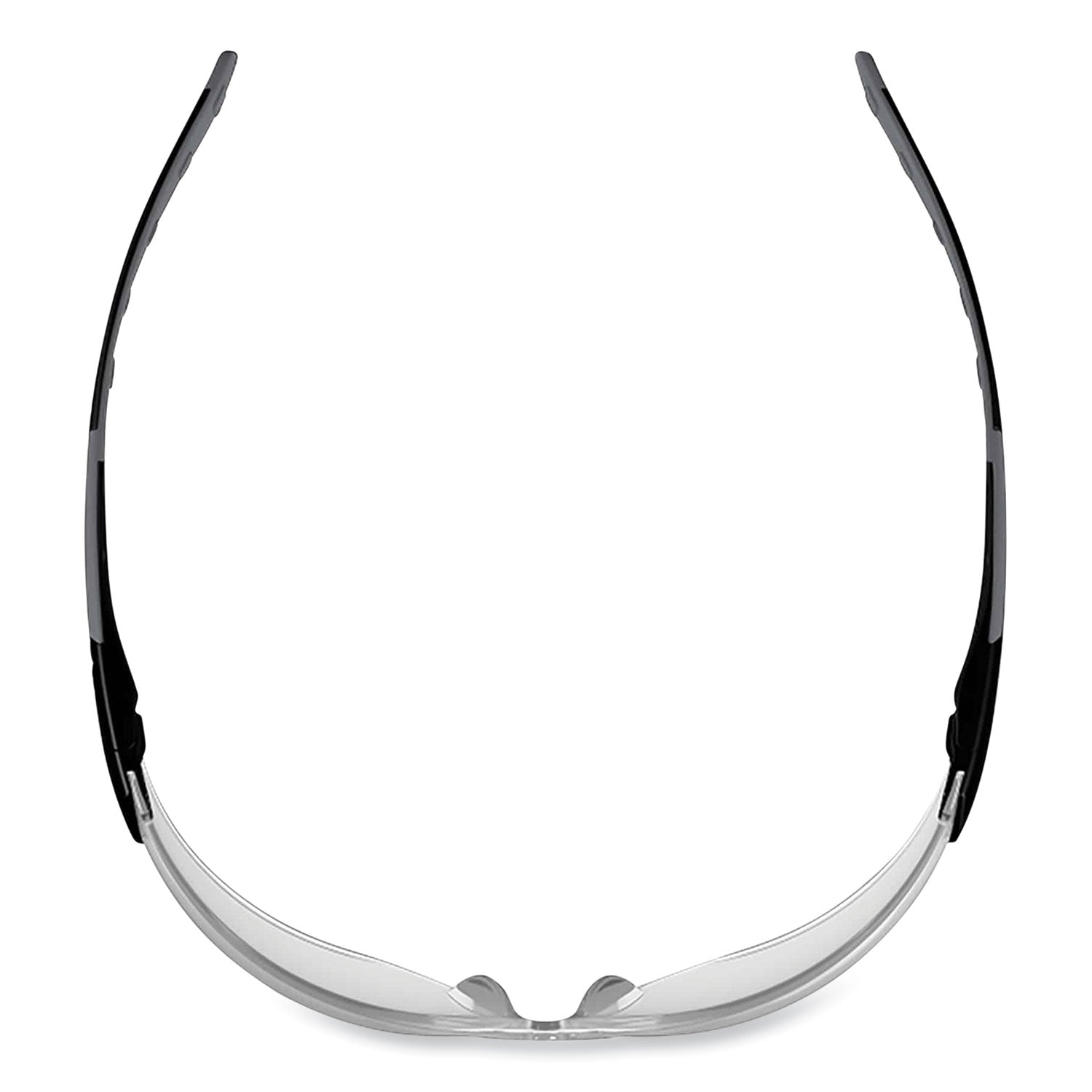 Skullerz Saga Frameless Safety Glasses, Matte Black Nylon Impact Frame, Clear Polycarbonate Lens, Ships in 1-3 Business Days