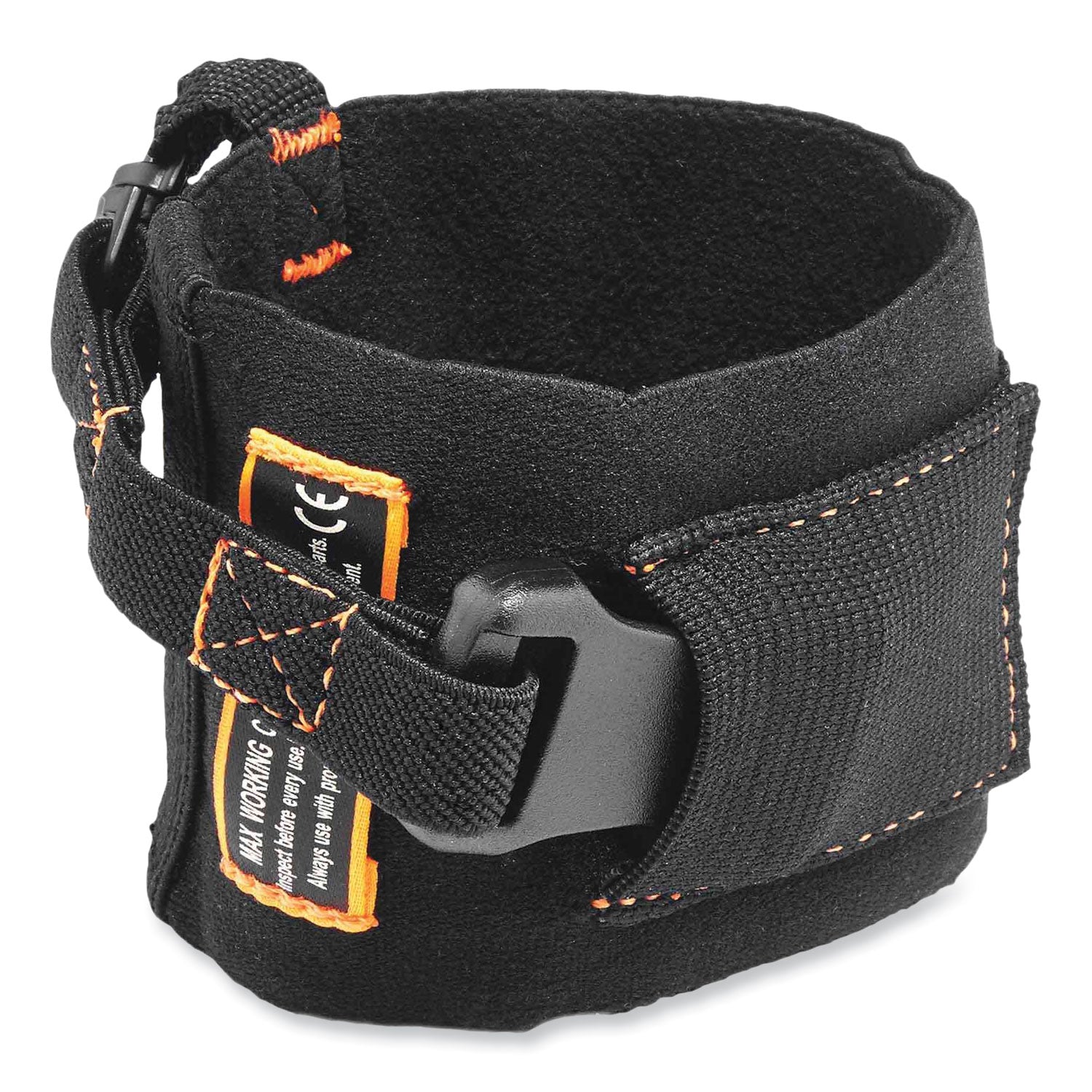 Squids 3116 Pull-On Wrist Lanyard with Buckle, 3 lb Max Working Capacity, 7.5" Long, Black, Ships in 1-3 Business Days