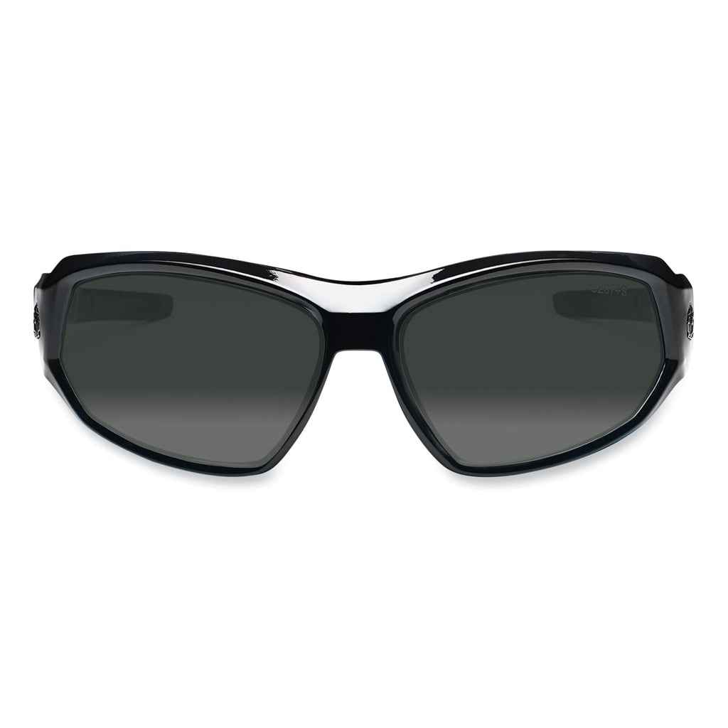 Skullerz Loki Safety Glasses/Goggles, Black Nylon Impact Frame,Polarized Smoke Polycarbonate Lens, Ships in 1-3 Business Days