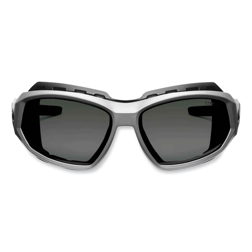Skullerz Loki Safety Glasses/Goggles, Matte Gray Nylon Impact Frame, Polarized Smoke Polycarb Lens,Ships in 1-3 Business Days