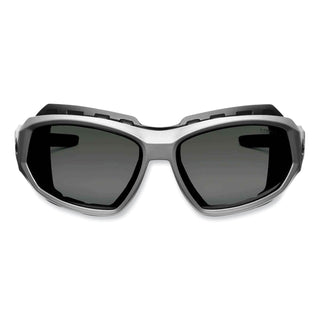 Skullerz Loki Safety Glasses/Goggles, Matte Gray Nylon Impact Frame, Polarized Smoke Polycarb Lens,Ships in 1-3 Business Days
