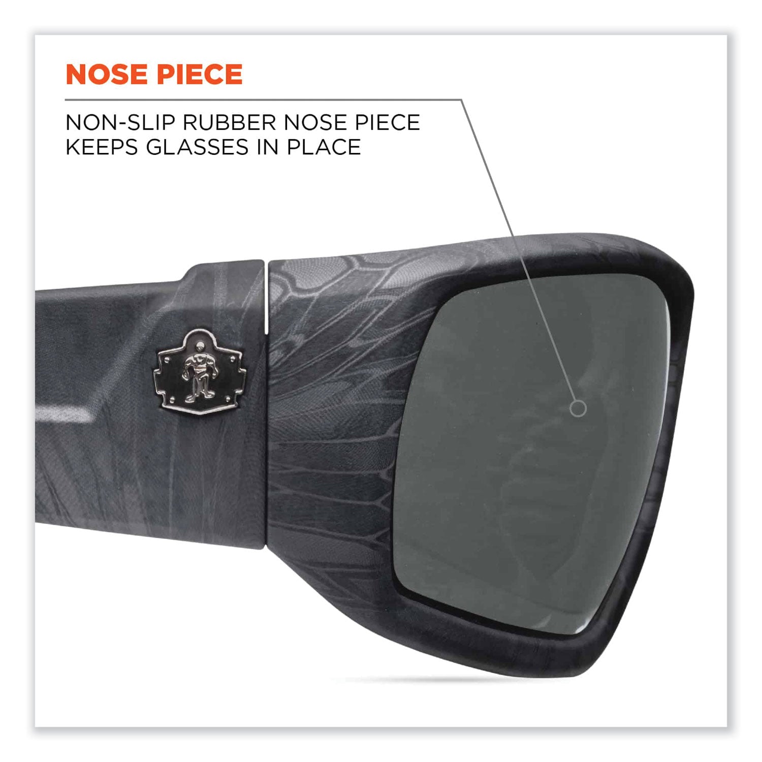 Skullerz Odin Safety Glasses, Kryptek Typhon Nylon Impact Frame, Polarized Smoke Polycarb Lens, Ships in 1-3 Business Days